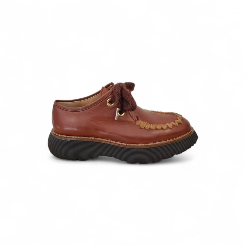 Viola Ricci Gio - Scarpa allacciata rhum Nuova