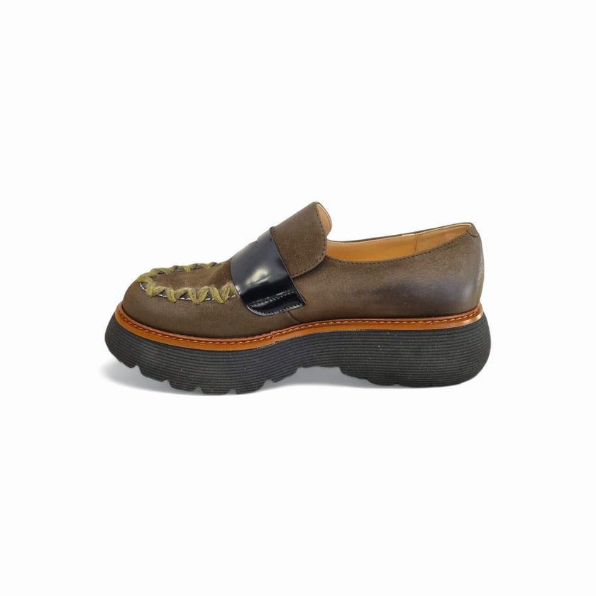 Viola Ricci Polly - mocassino in pelle - verde 2025