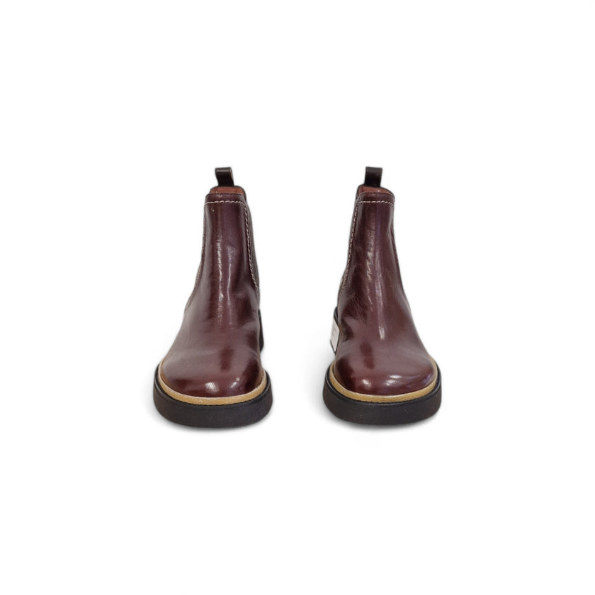 Viola Ricci Alice - Stivaletto beatles pelle mogano Pezzi Unici