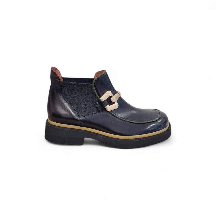 Viola Ricci Alice - Stivaletto beatles pelle nera Soddisfazione Garantita