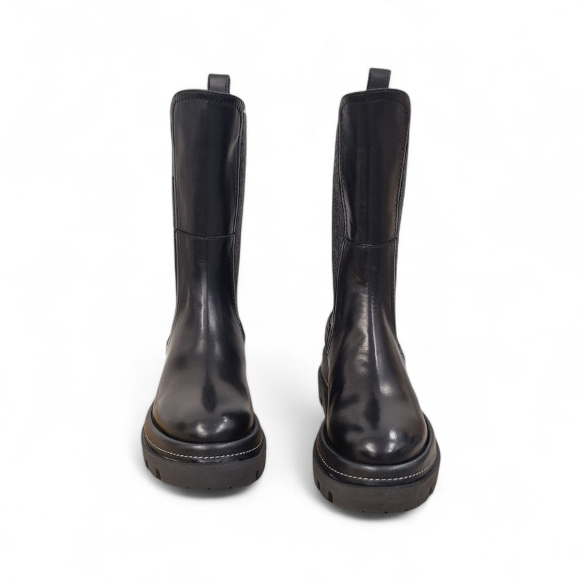 Viola Ricci Gio - Stivale beatles in pelle nera Economico
