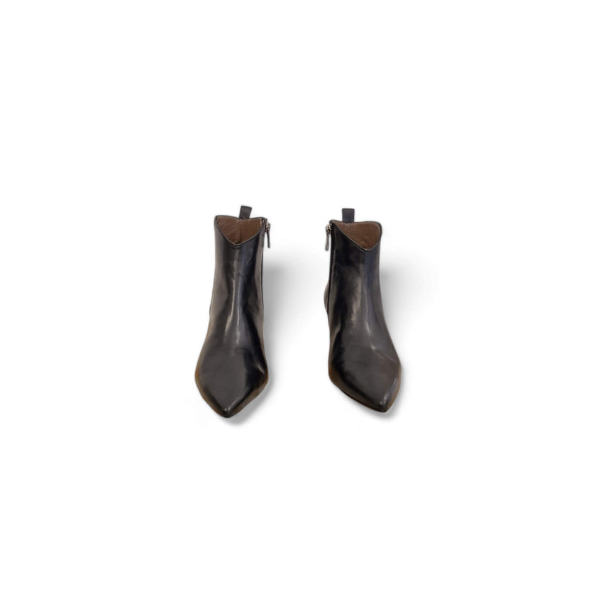Viola Ricci Linda - stivaletto in pelle guanto nero Saldi
