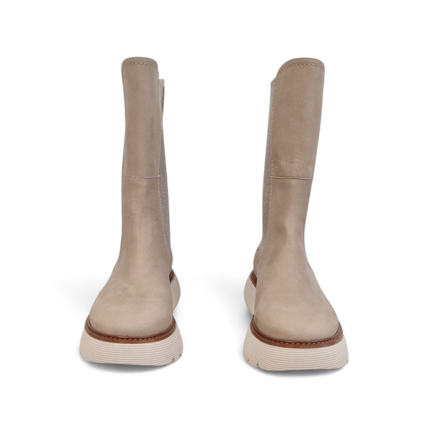 Viola Ricci Sally - Stivale in pelle beige Vendite Flash