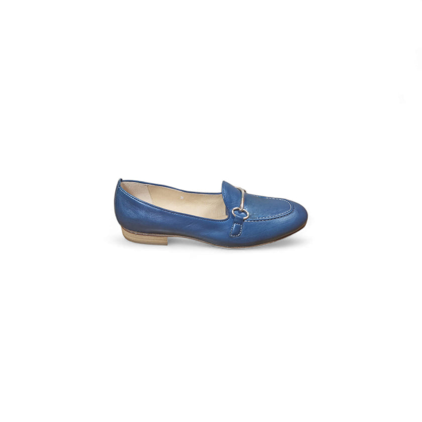Viola Ricci Zil - slip on pelle bleu' navy Nuova