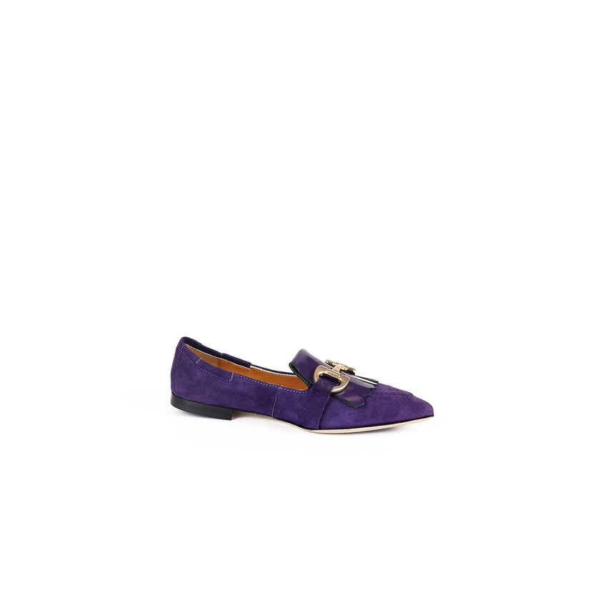Viola Ricci Venus - Mocassino in camoscio Viola Sottocosto