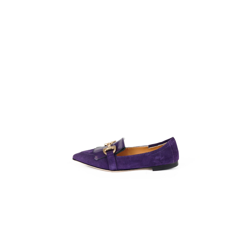 Viola Ricci Venus - Mocassino in camoscio Viola Sottocosto