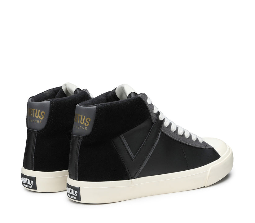 VIRTUS PALESTRE Rubby Mid Leather/suede black Promozione Limitata