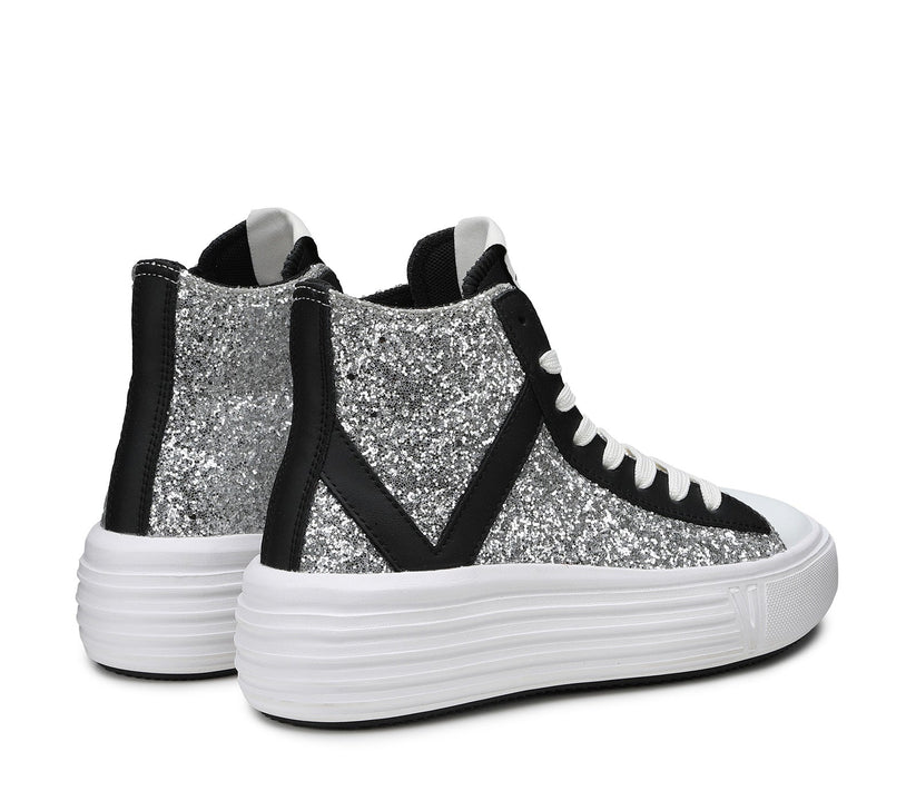 VIRTUS PALESTRE Venus Glitter/leather silver/black Shopping Online