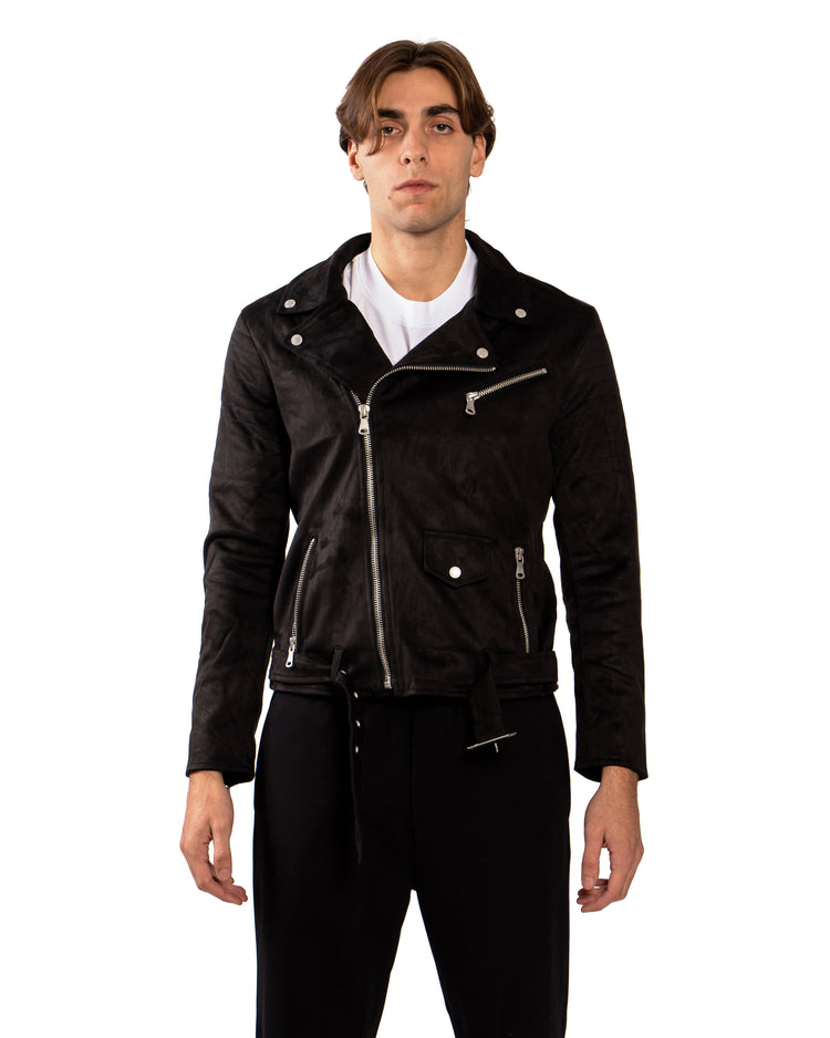 Why not brand Chiodo in camoscio con zip Promozione Limitata