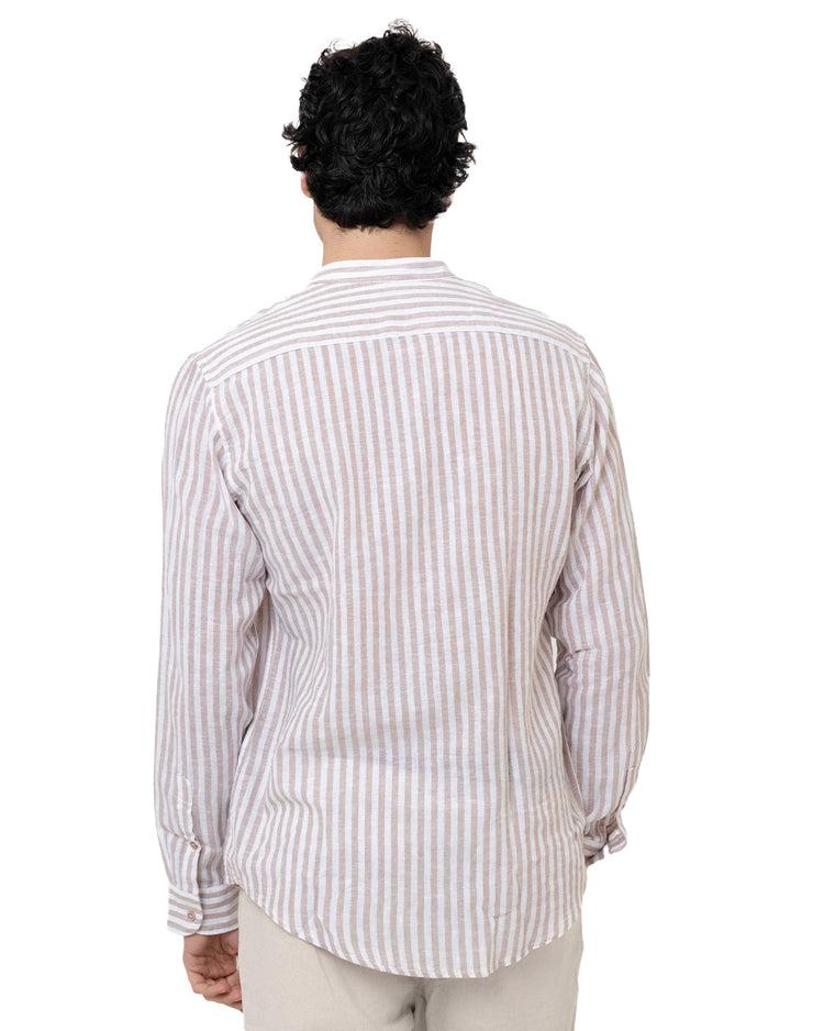 Why not brand Camicia in Lino a Righe Strette Online