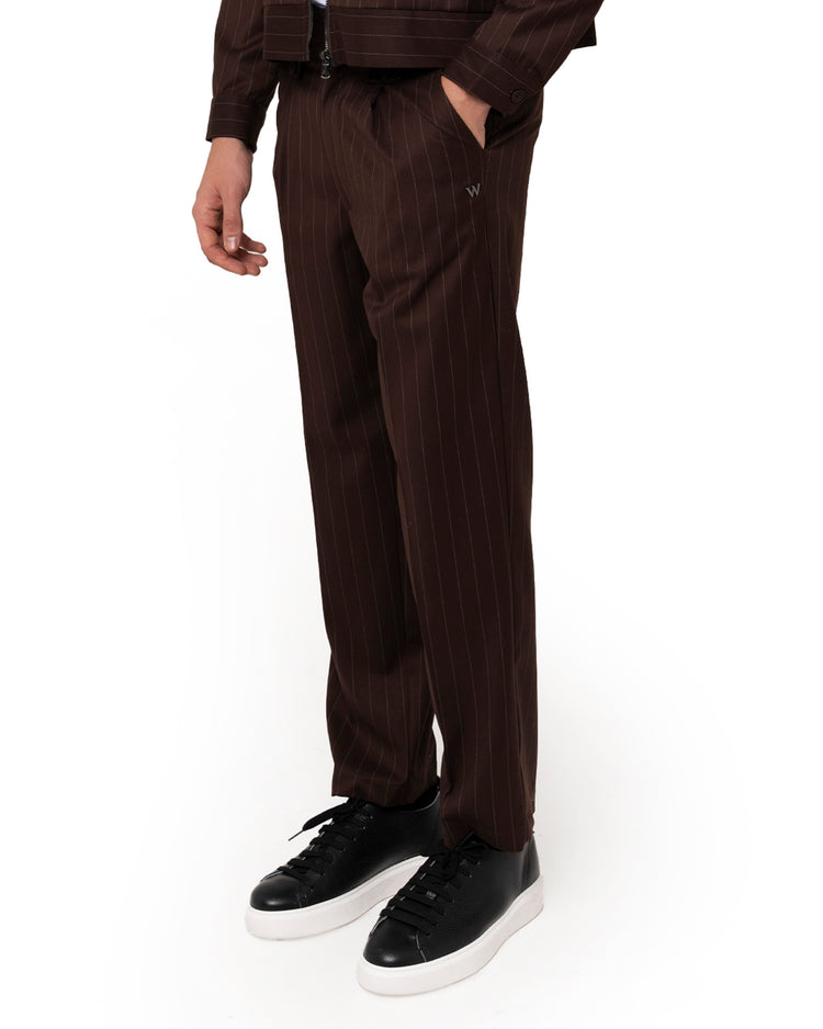 Why not brand Pantalone gessato tasca a filo Fino Al -60%