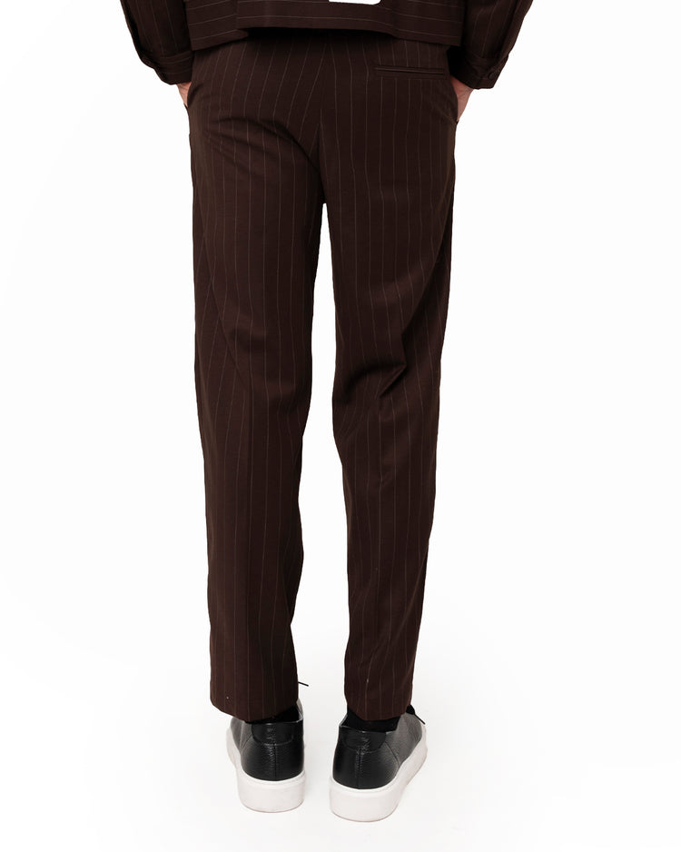 Why not brand Pantalone gessato tasca a filo Fino Al -60%