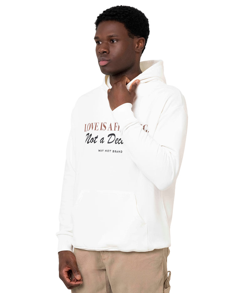 Why not brand Hoodie con Stampa Love is a Feeling Sconto