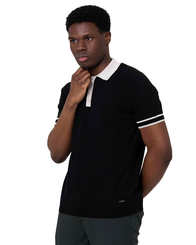 Why not brand Polo Tre Bottoni con Collo e Polsino Manica a Contrasto Online