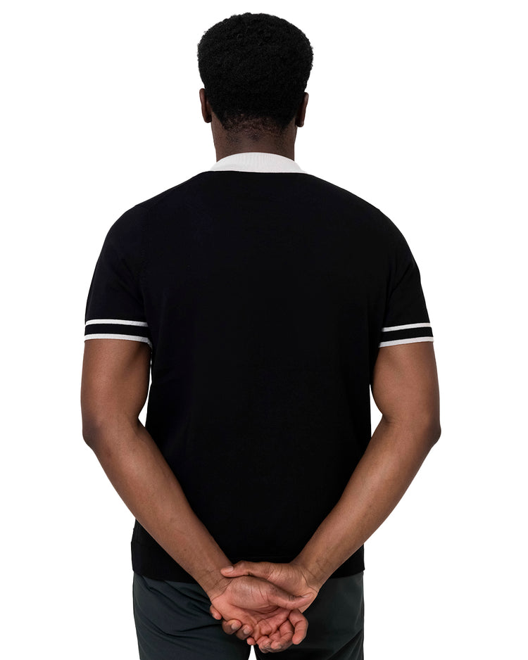 Why not brand Polo Tre Bottoni con Collo e Polsino Manica a Contrasto Online