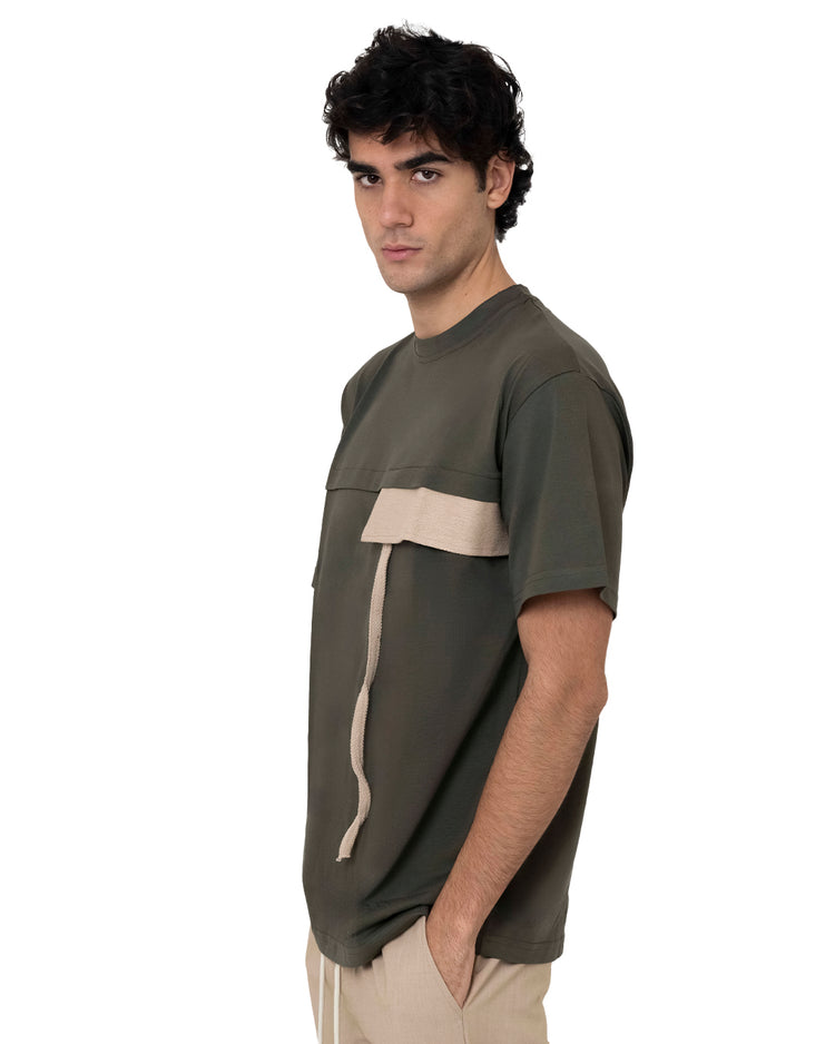 Why not brand T-Shirt Girocollo con Applicazione Sfilacciata Saldi