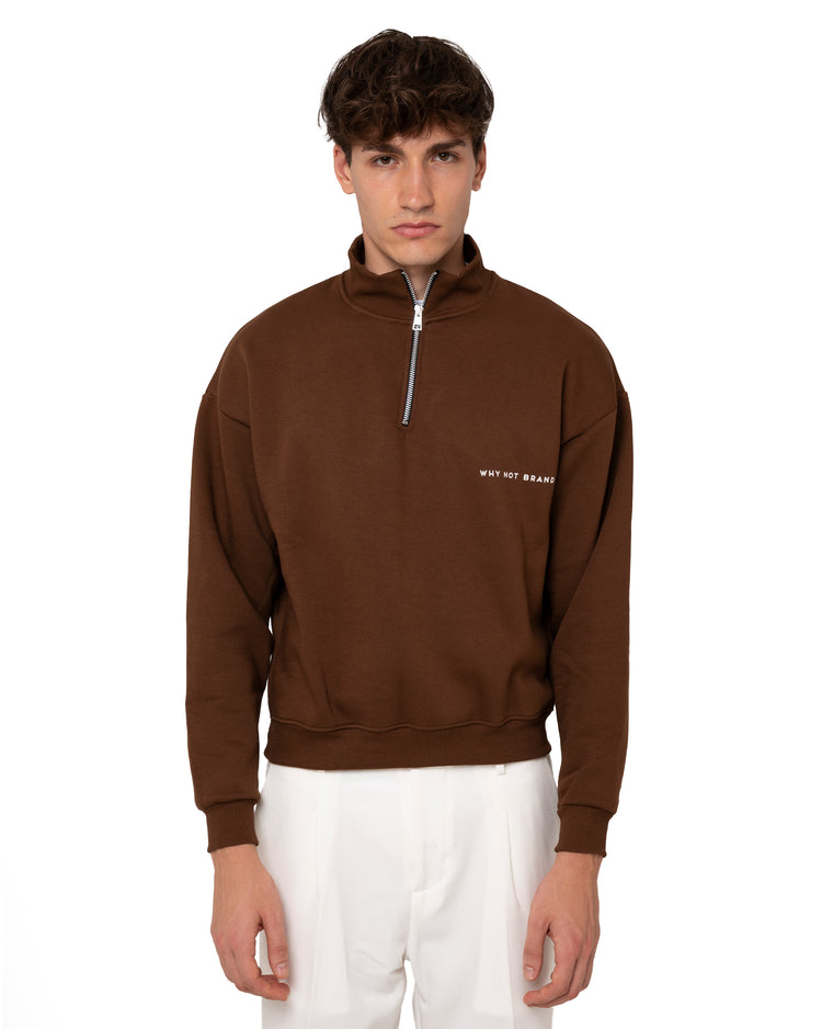 Why not brand Felpa mezzocollo con Zip Offerte