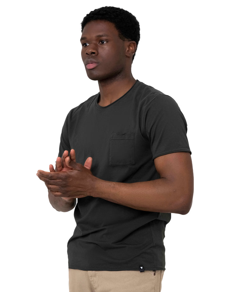 Why not brand T-Shirt Girocollo con Taschino Sottile Lato Cuore Negozio