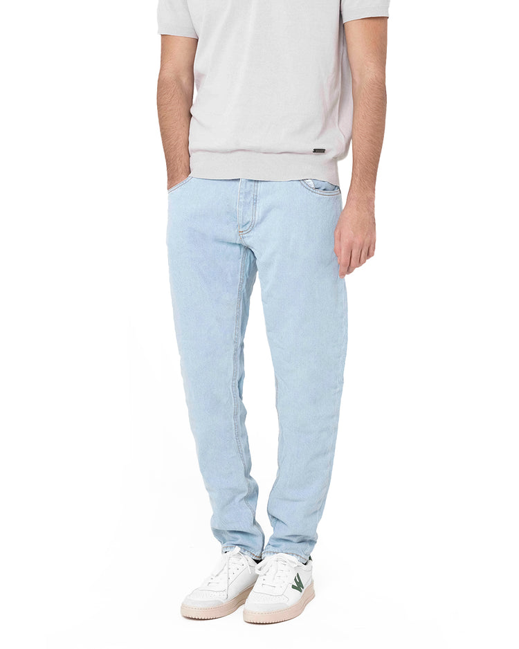 Why not brand Jeans Lavaggio Chiaro Tela Fissa Qualità