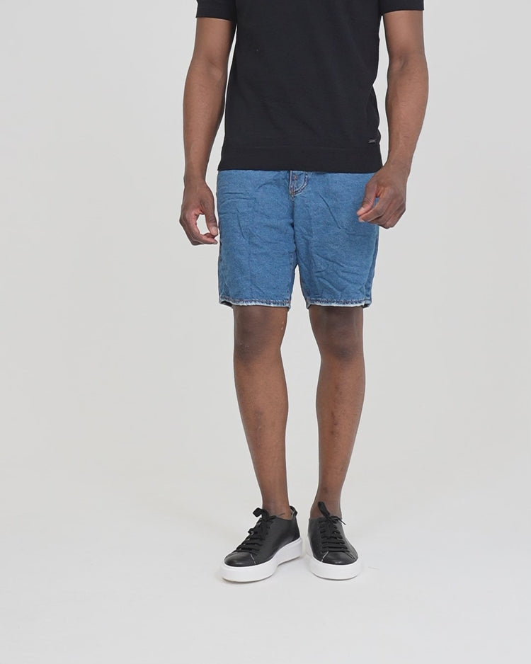 Why not brand Short in Tela Fissa Sfrangiato su Fondo Italia