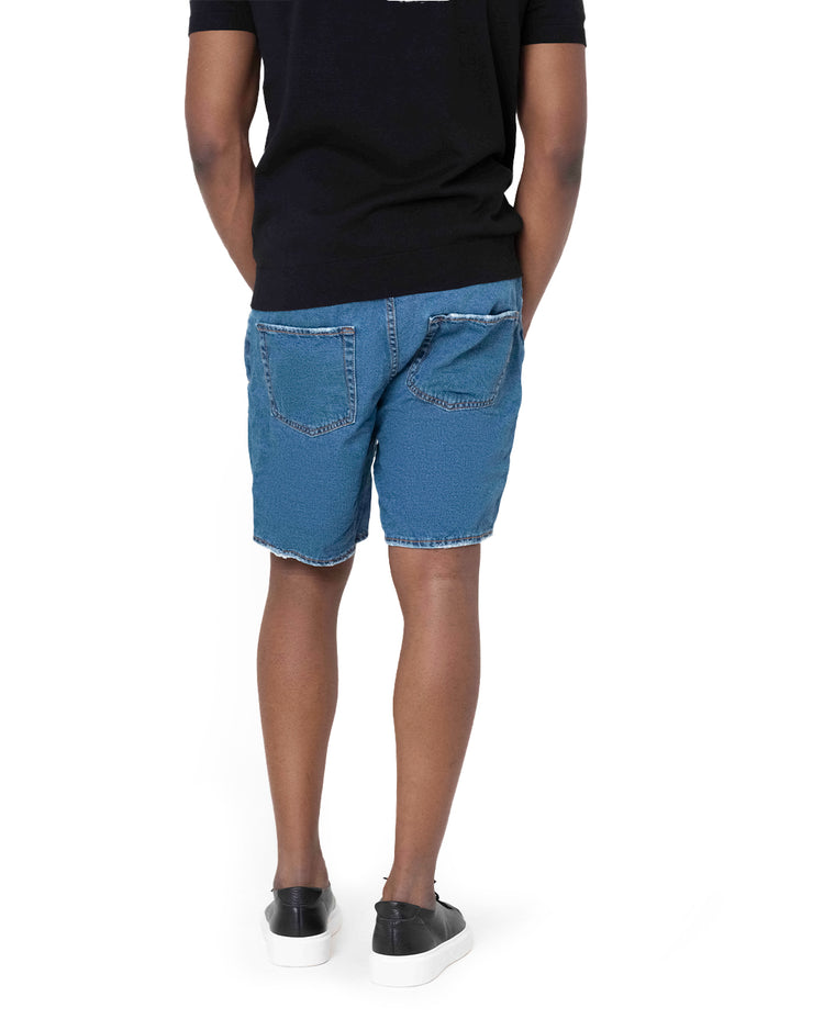Why not brand Short in Tela Fissa Sfrangiato su Fondo Italia