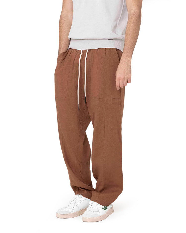 Why not brand Pantalone Loose Fit in Lino Nuovo
