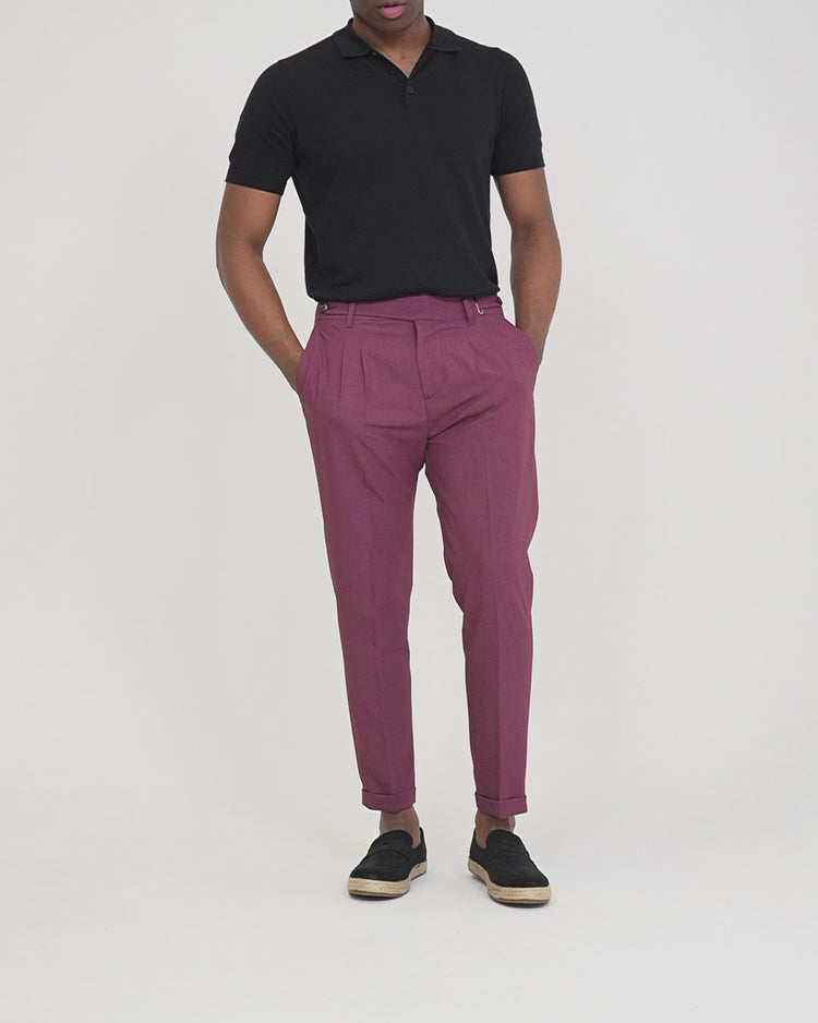 Why not brand Pantalone Pinces e Abbottonatura Laterale Spedizione Gratuita