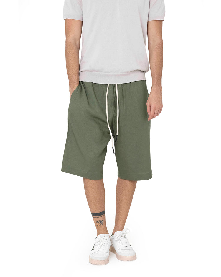 Why not brand Short in Lino Comfort con Laccio Acquista Ora