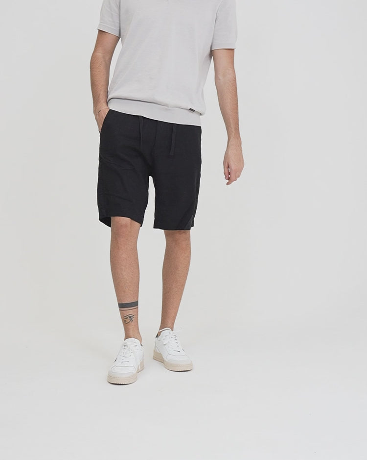 Why not brand Short in Lino con Laccio in Vita Consegna Veloce