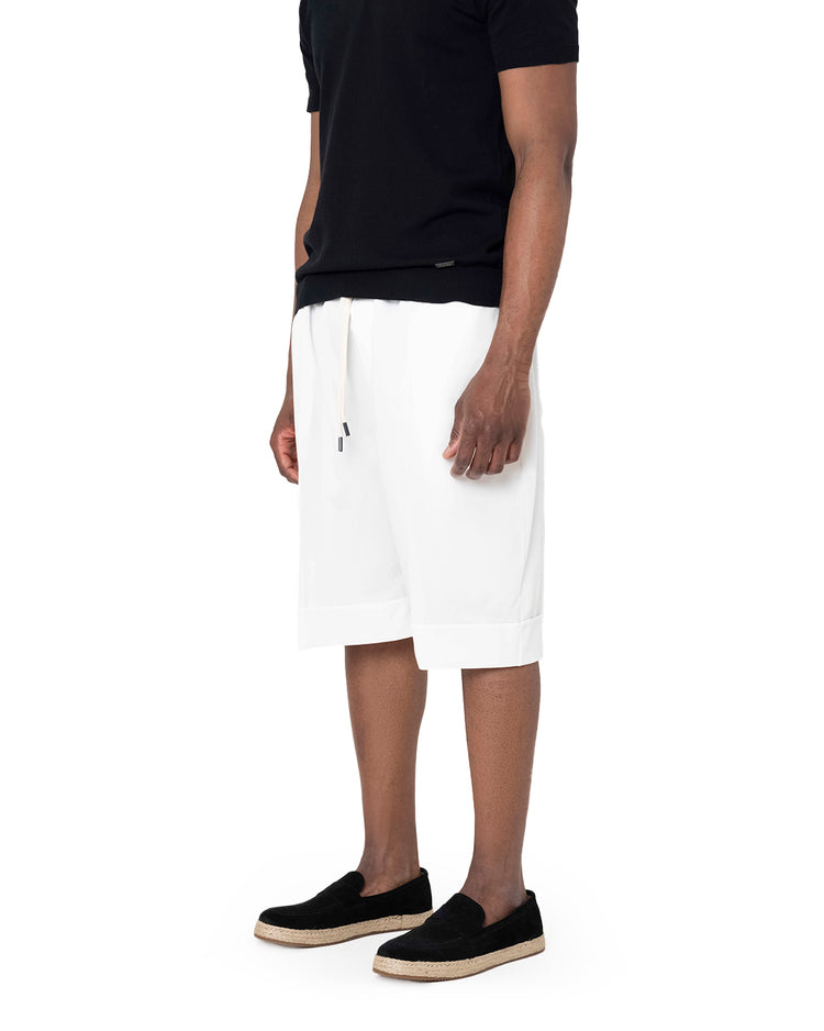 Why not brand Short Over con Laccio e Risvolto al Fondo Promozione Limitata