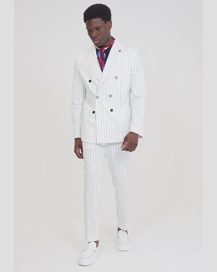 Why not brand Pantalone Gessato con Tasche a Filo Affare Del Giorno