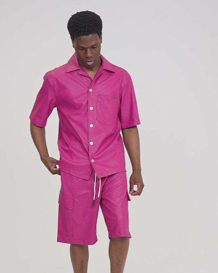 Why not brand Short in Ecopelle Vestibilita Oversize Economico