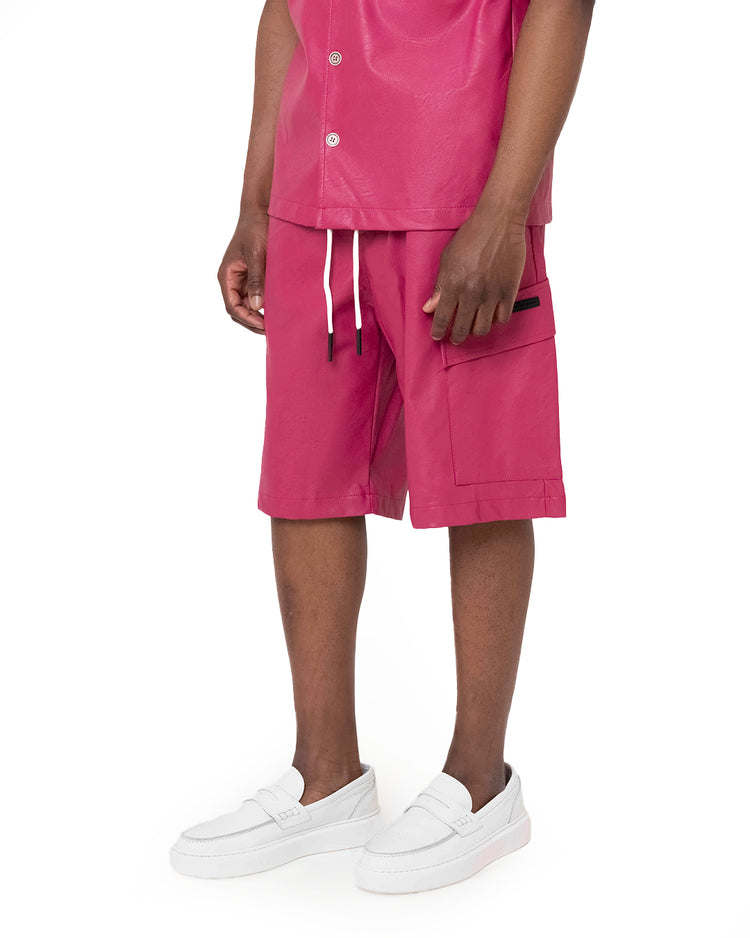 Why not brand Short in Ecopelle Vestibilita Oversize Economico