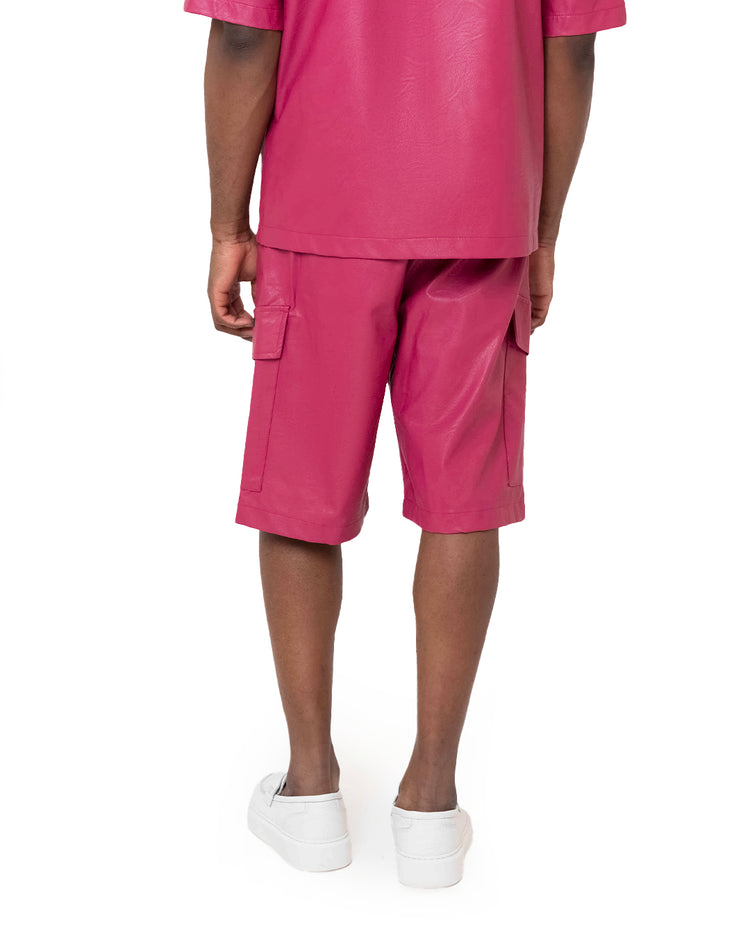 Why not brand Short in Ecopelle Vestibilita Oversize Economico