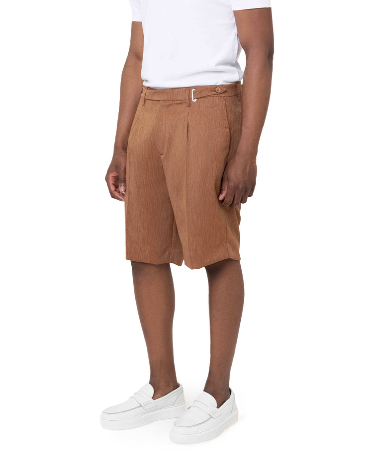 Why not brand Short Sartoriale con Pences Chiusura Laterale con Tasca a Filo Online
