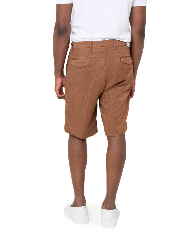 Why not brand Short Sartoriale con Pences Chiusura Laterale con Tasca a Filo Online