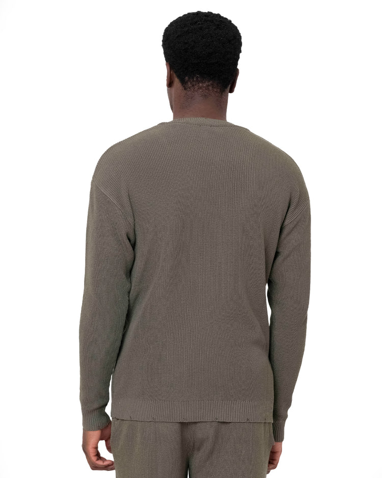 Why not brand Maglia a Maniche Lunghe e Scollo v a Costine Outlet