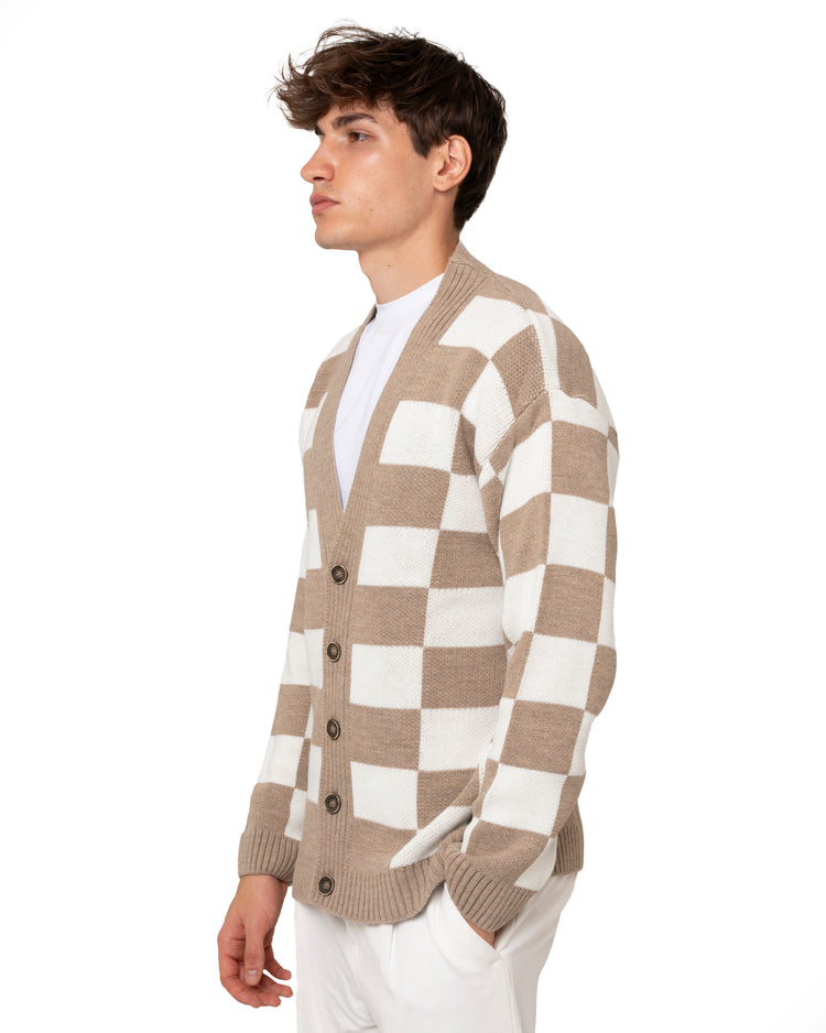 Why not brand Cardigan con fantasia quadri Vendita