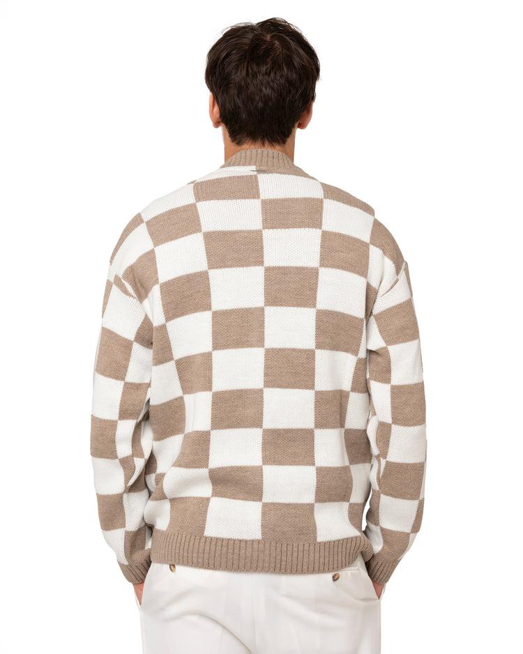 Why not brand Cardigan con fantasia quadri Vendita