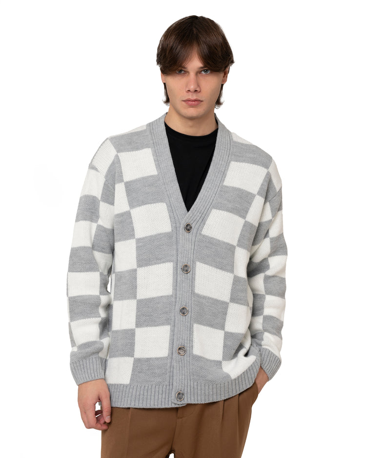 Why not brand Cardigan con fantasia quadri Vendita