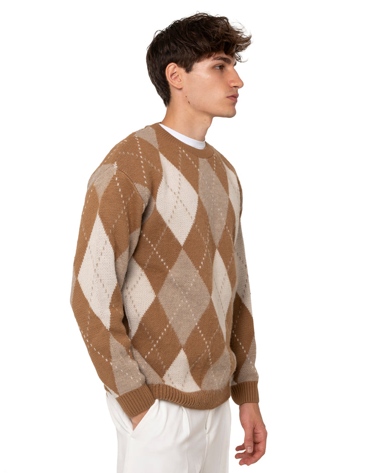 Why not brand Maglione girocollo con rombi Promozione