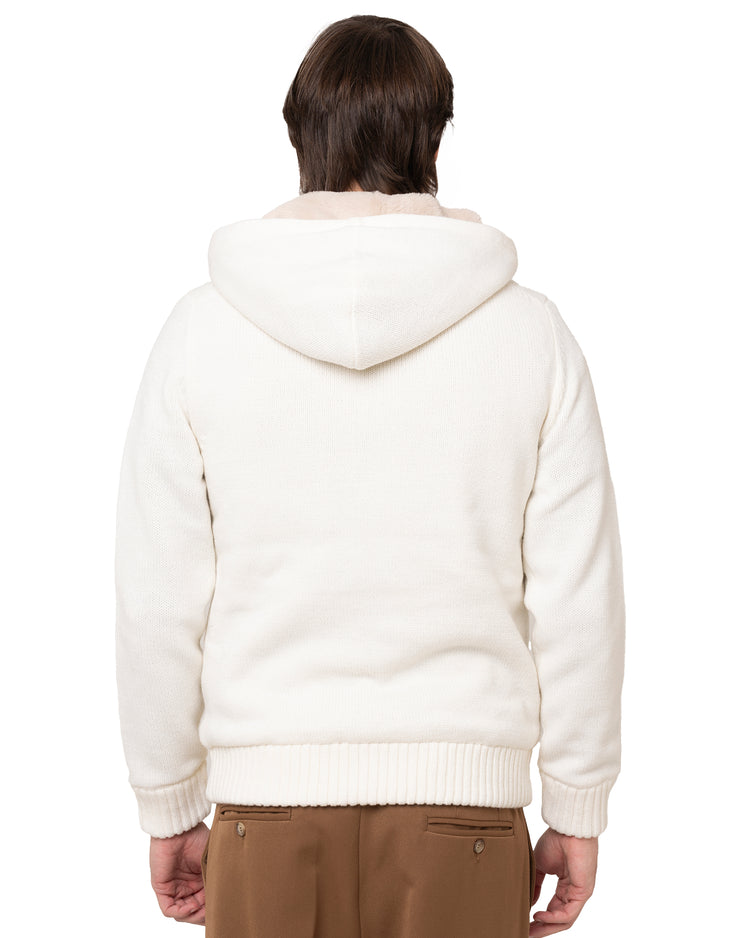 Why not brand Maglione con cappuccio zip ed interni in pelliccia Negozi Online