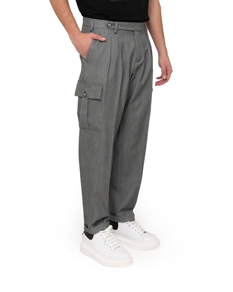 Why not brand Pantalone con abbotonatura laterale e pinces Sconto