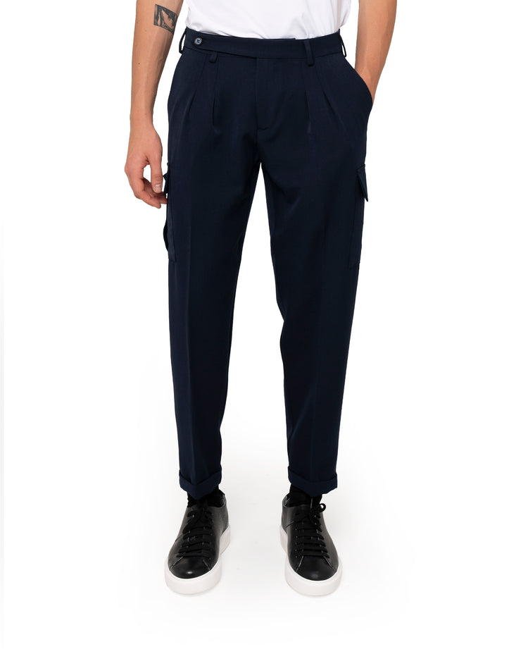 Why not brand Pantalone con abbotonatura laterale e pinces Sconto
