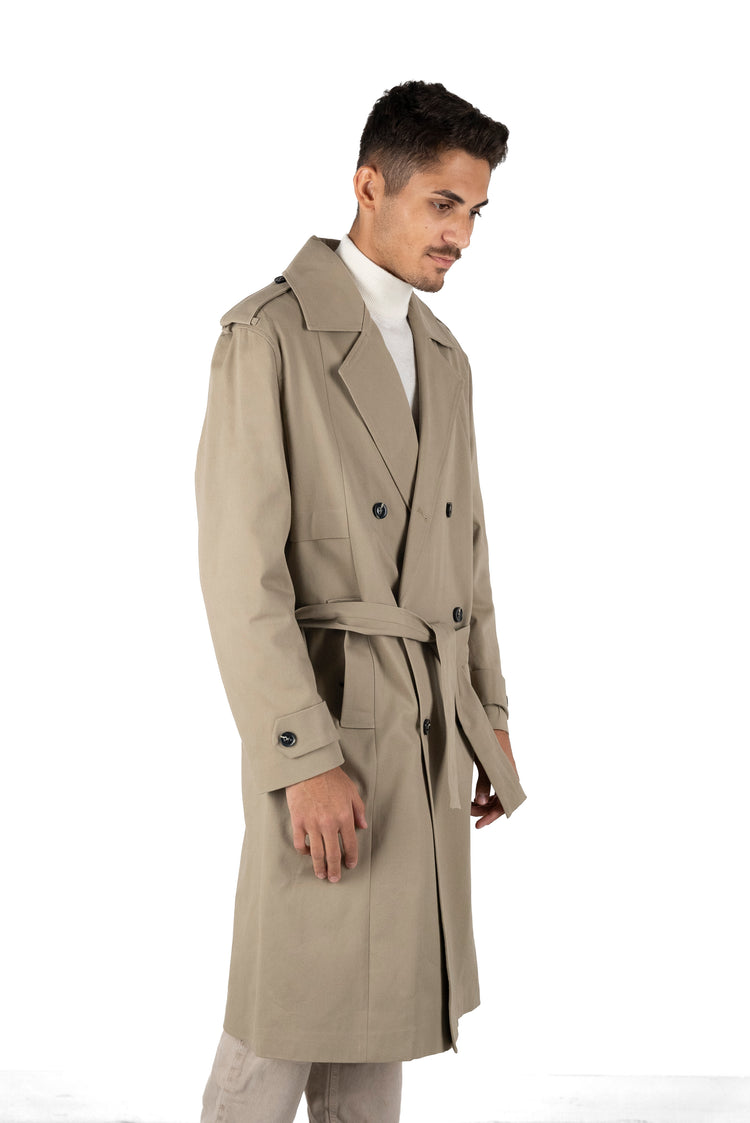 Why not brand Cappotto doppiopetto con laccio In Linea