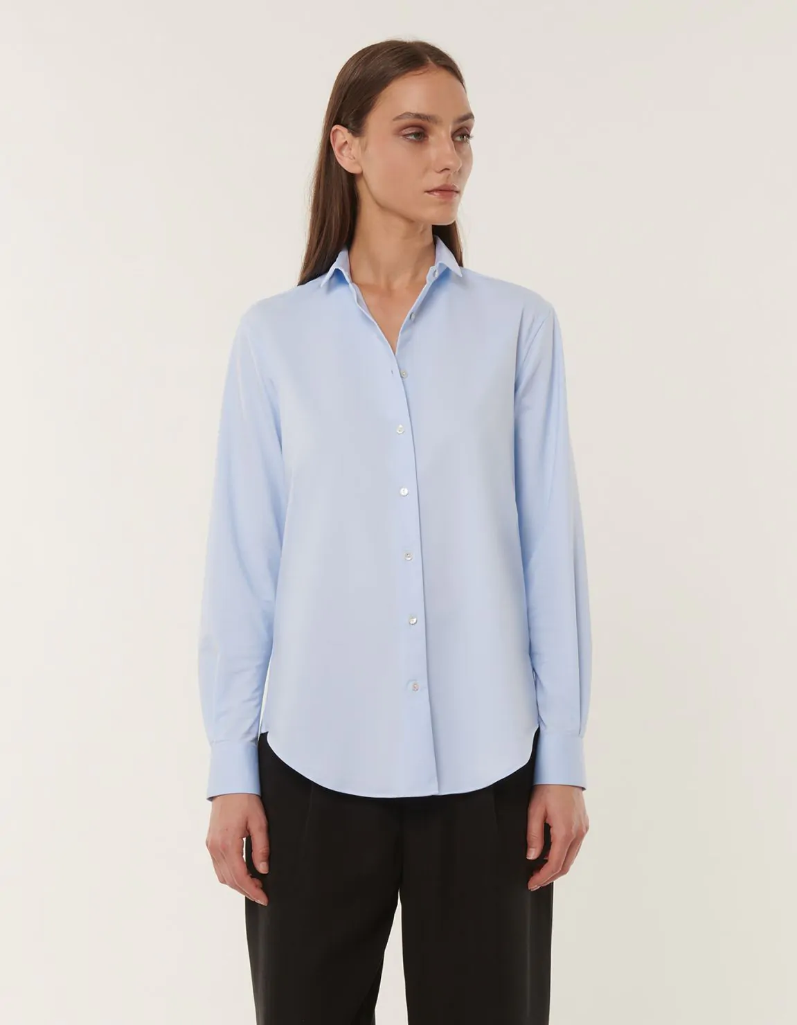 Xacus Camicia Celeste chiaro Active Tinta Unita Nuova