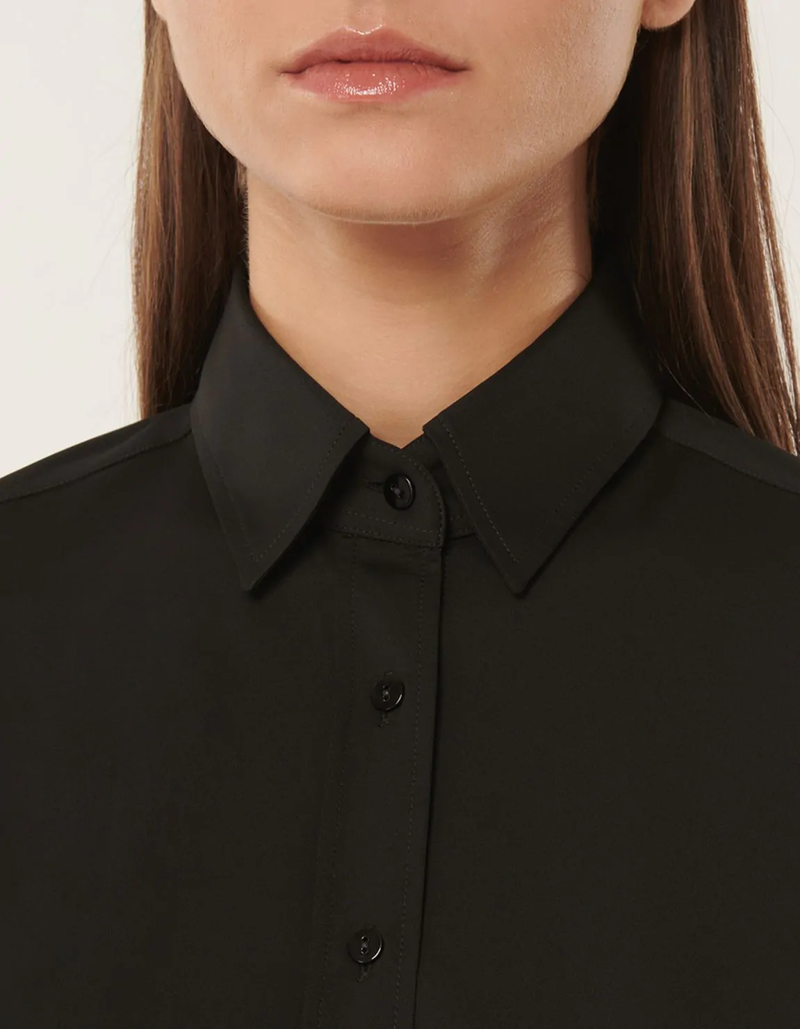 Xacus Camicia Nero Active Tinta Unita 2025