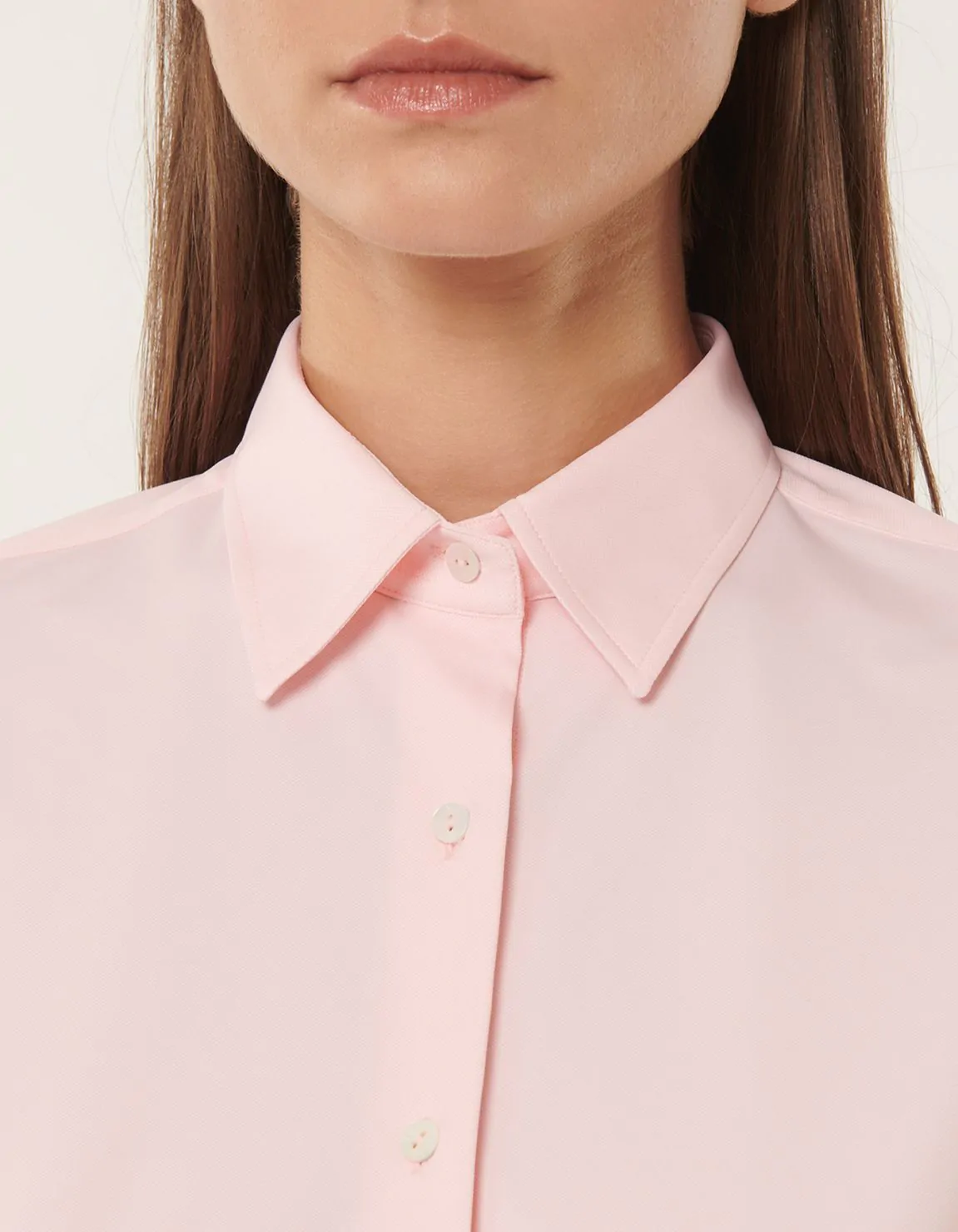 Xacus Camicia Rosa chiaro Active Tinta Unita Italy
