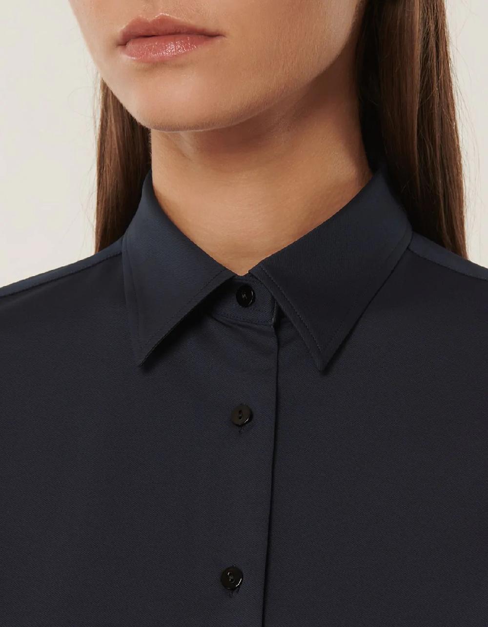 Xacus Camicia Blu scuro Active Tinta Unita Italia