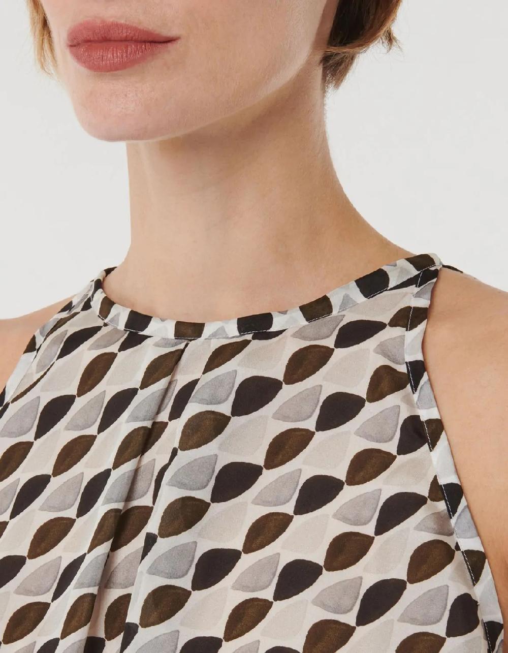 Xacus Camicia Grigio Seta Fantasia Nuova